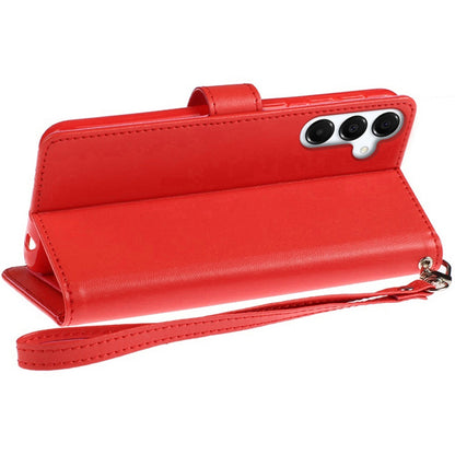 For Samsung Galaxy S25 Plus /S25+ /S24/Plus Wallet Cases PU Leather with Credit Card /ID /Cash Holder Slot Dual Flip Book Pouch, Stand and Strap Case Cover