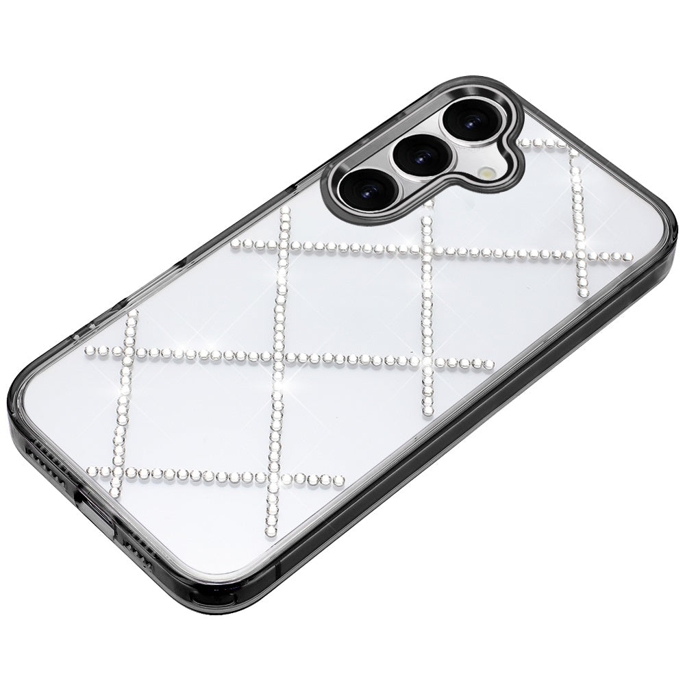 For Samsung Galaxy S26+ / S26 Plus Gem Glitter Diamond Bling Clear Hybrid TPU Cover, Colorful Shockproof Protective Back, Slim Fit for Women Girls Case Cover