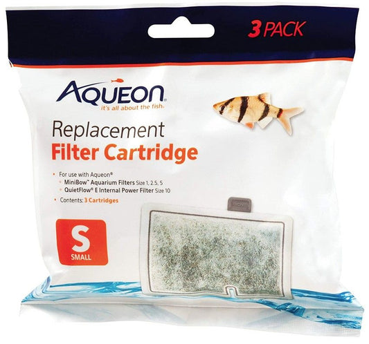 Aqueon QuietFlow Replacement Filter Cartridge [Filter Cartridges for Aquarium] Small (3 Pack)
