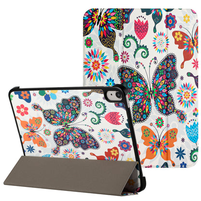 For Trifold Case with Magnetic Closure, Design Image PU Leather Folding Stand, TPU Folio Protective Shell Butterfly Tablet Case Cover