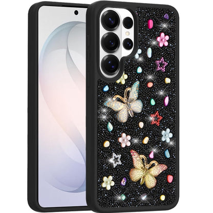 Phone Case for Samsung Galaxy S26 Ultra 3D Butterfly Diamond Bling Glitter Shockproof Stylish Protective Luxury Hybrid Sparkly Durable Grip Design Cover
