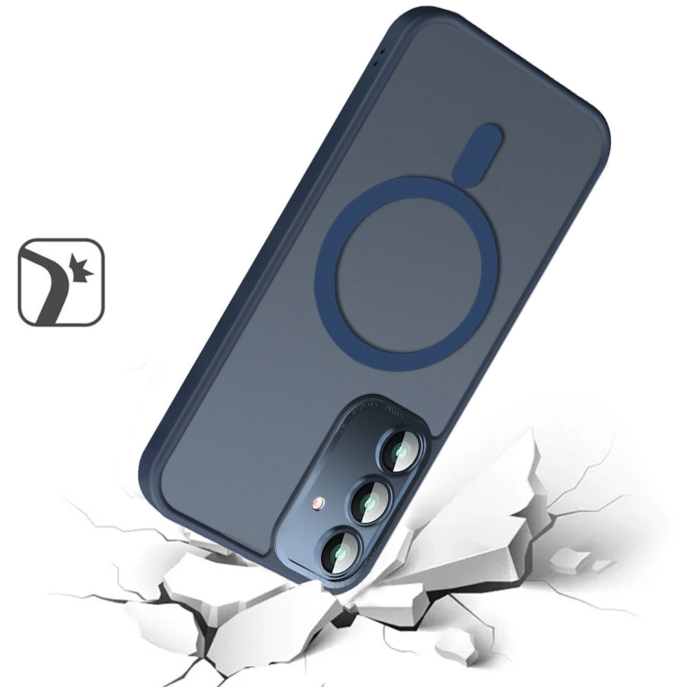 For Samsung Galaxy S26 Complete Protection HQ Matte Translucent Hybrid Shockproof w/ Camera Protector Compatible with MagSafe Case Cover