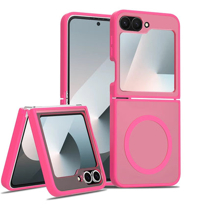 For Samsung Galaxy Z Flip 7 FE / Z Flip 6 MagSafe Compatible Case Hybrid Soft TPU Bumper Hard Translucent Matte Back Slim Shockproof Case Cover