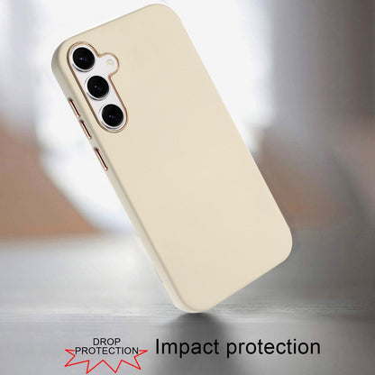 Slim Classic Hybrid Around Rubber Gummy Gel Slick Hard PC Silicone TPU Chromed Button
