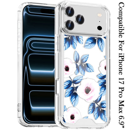 For Apple iPhone 17 Pro Max (6.9") Beautiful TPU Design, Slim Shockproof Soft Cover for Women and Girls, Stylish Protective Case Cover