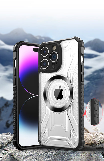 For Samsung Galaxy S26 MagSafe Compatible Pattern Clear Transparent Rugged Hybrid Magnetic TPU Shockproof Armor Case Cover
