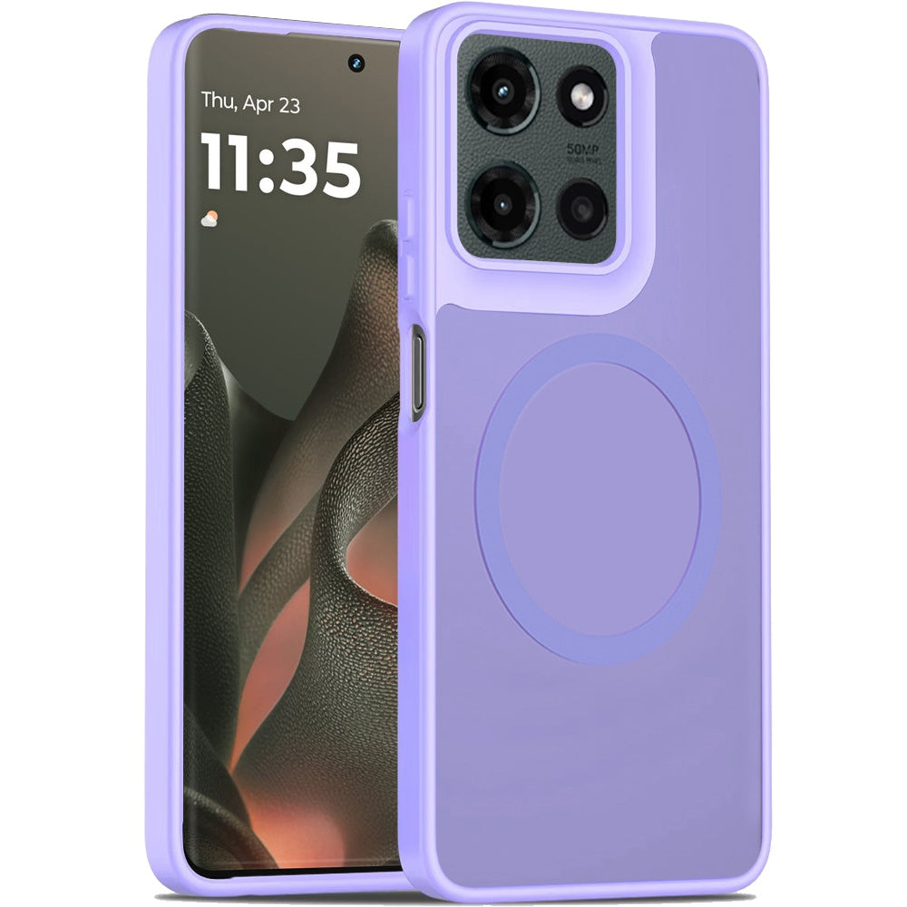 For Motorola Edge 2025 MagSafe Compatible Case Hybrid Soft TPU Bumper Hard Translucent Matte Back Slim Shockproof Case Cover