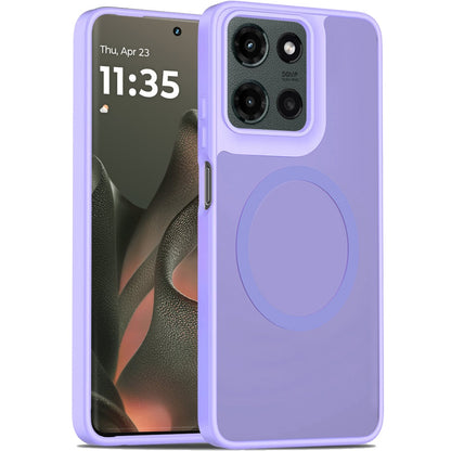 For Motorola Edge 2025 MagSafe Compatible Case Hybrid Soft TPU Bumper Hard Translucent Matte Back Slim Shockproof Case Cover