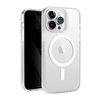 For Apple iPhone 16 Pro (6.3") MagSafe Compatible Integrated Technology Clean Transparent Hybrid Armor TPU Frame Case Cover
