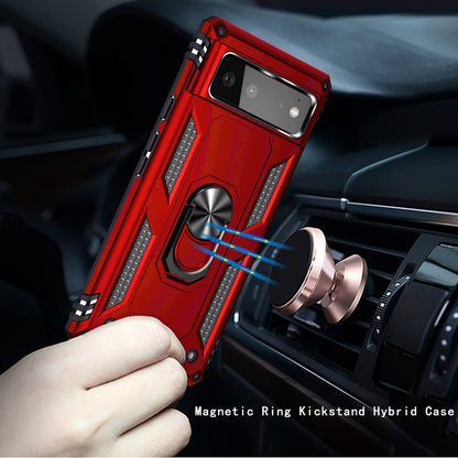 For Samsung Galaxy A57 Hybrid Shockproof Durable 360 Degree Rotatable Ring Stand Holder Kickstand Fit Magnetic Car Mount Case Cover