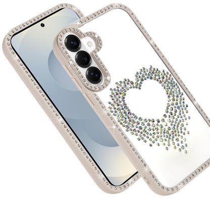 For Apple iPhone 17E /16E Angel Hearts Glitter Shimmer Diamond Edge Hybrid Drop Protection Shockproof Design Case Cover