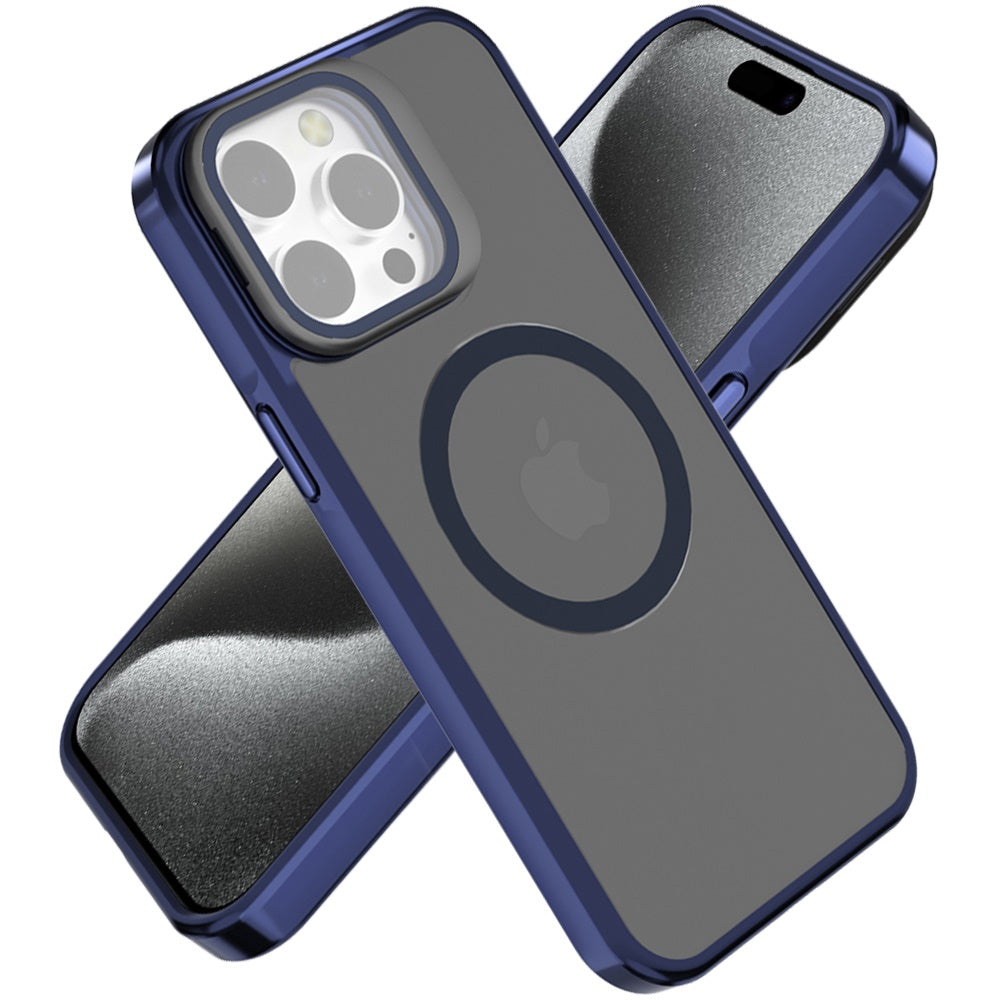 For Samsung Galaxy S26 Ultra Tough HQ Hybrid Case with Aluminum Frame Camera Stand, Compatible with MagSafe, Translucent Matte Shockproof Case Cover