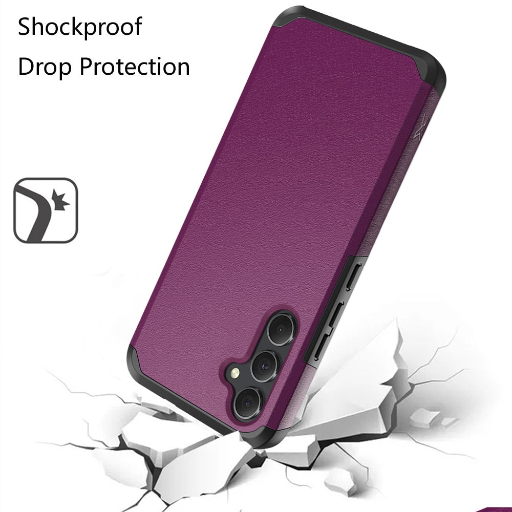 For Samsung Galaxy A36 Fashion Graphic Design Hybrid 2in1 Tough Strong Hard PC TPU Frame, Magnet Mount Friendly, Shockproof Protection Case Cover