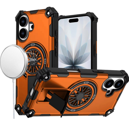 For Samsung Galaxy A17 5G Magnetic Circle Kickstand Hybrid Shockproof Protection with Secure Grip and MagSafe Compatible Design Case Cover