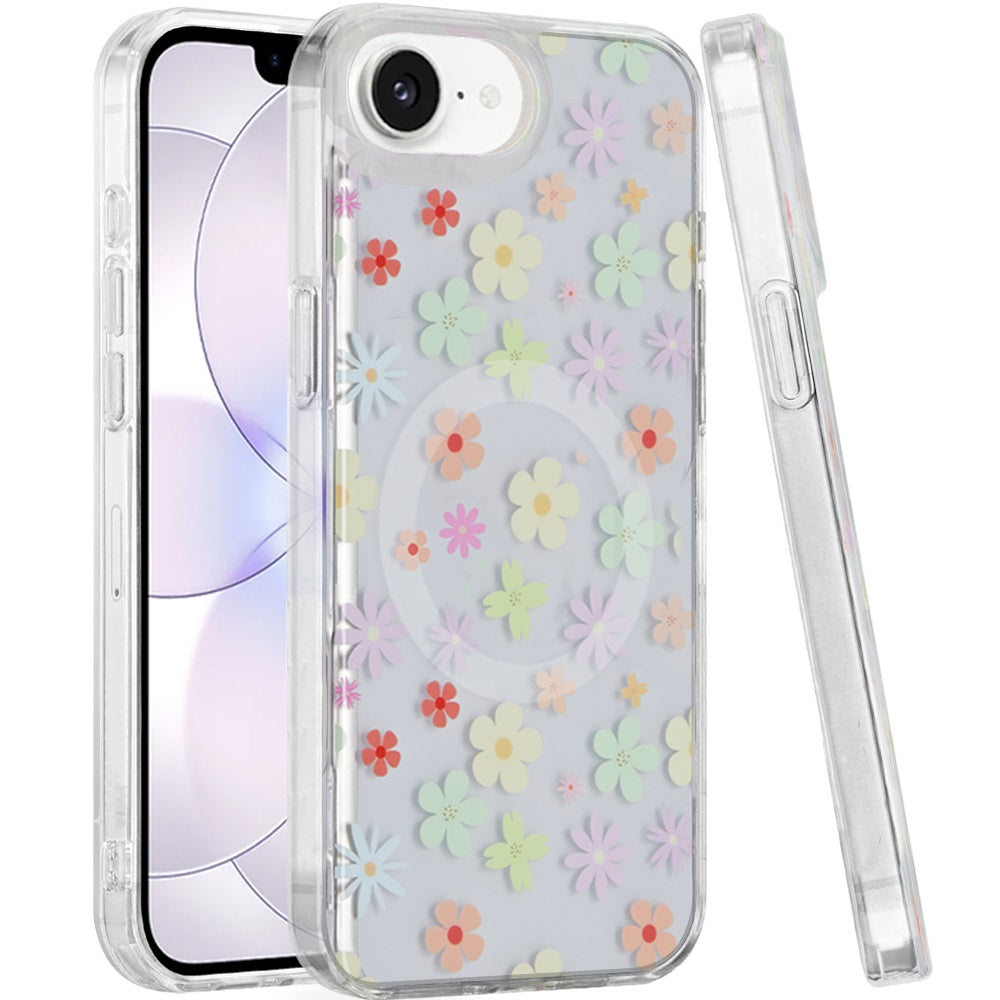 Phone Case for Apple iPhone 17E /16E Stylish Design Shockproof Magnetic TPU IMD Print Rugged Grip Drop Protection Slim Fit Fashion Cover