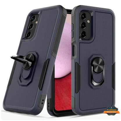 For Samsung Galaxy A26 Heavy Duty Rugged Hybrid, Dual-Layer Shockproof Protection with Magnetic Ring Stand Holder Case Cover