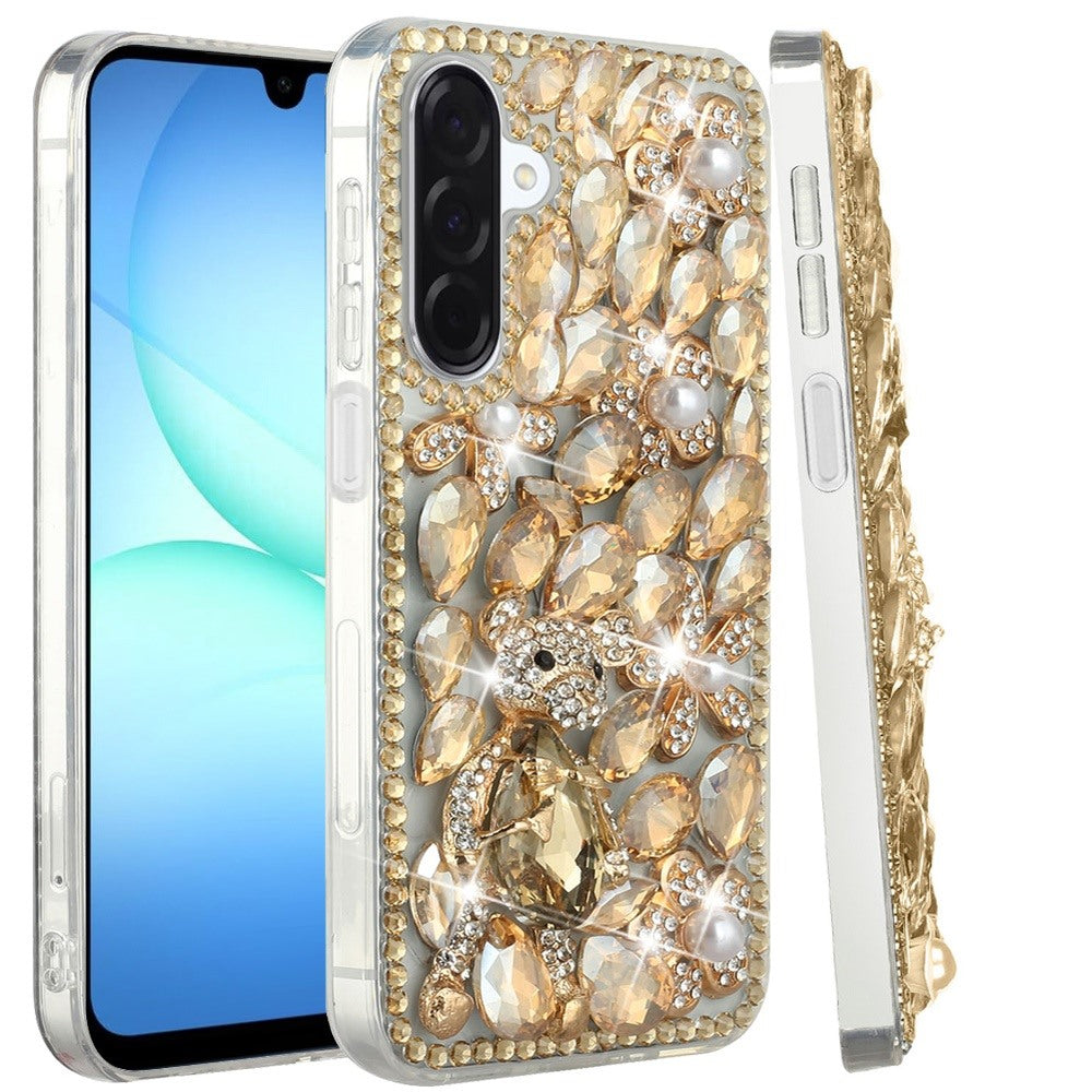 For Samsung Galaxy S25 Fan Edition /Galaxy S25 FE Bling Crystal 3D Full Diamonds Luxury Sparkle Rhinestone Hybrid Protective Case Cover