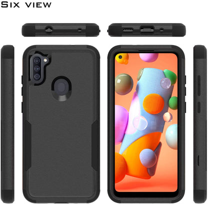 For Apple iPhone 16 Pro Max (6.9") Tough Hybrid Shockproof Silicone Rubber TPU + Hard PC Heavy Duty Three Layer Armor Protection Case Cover