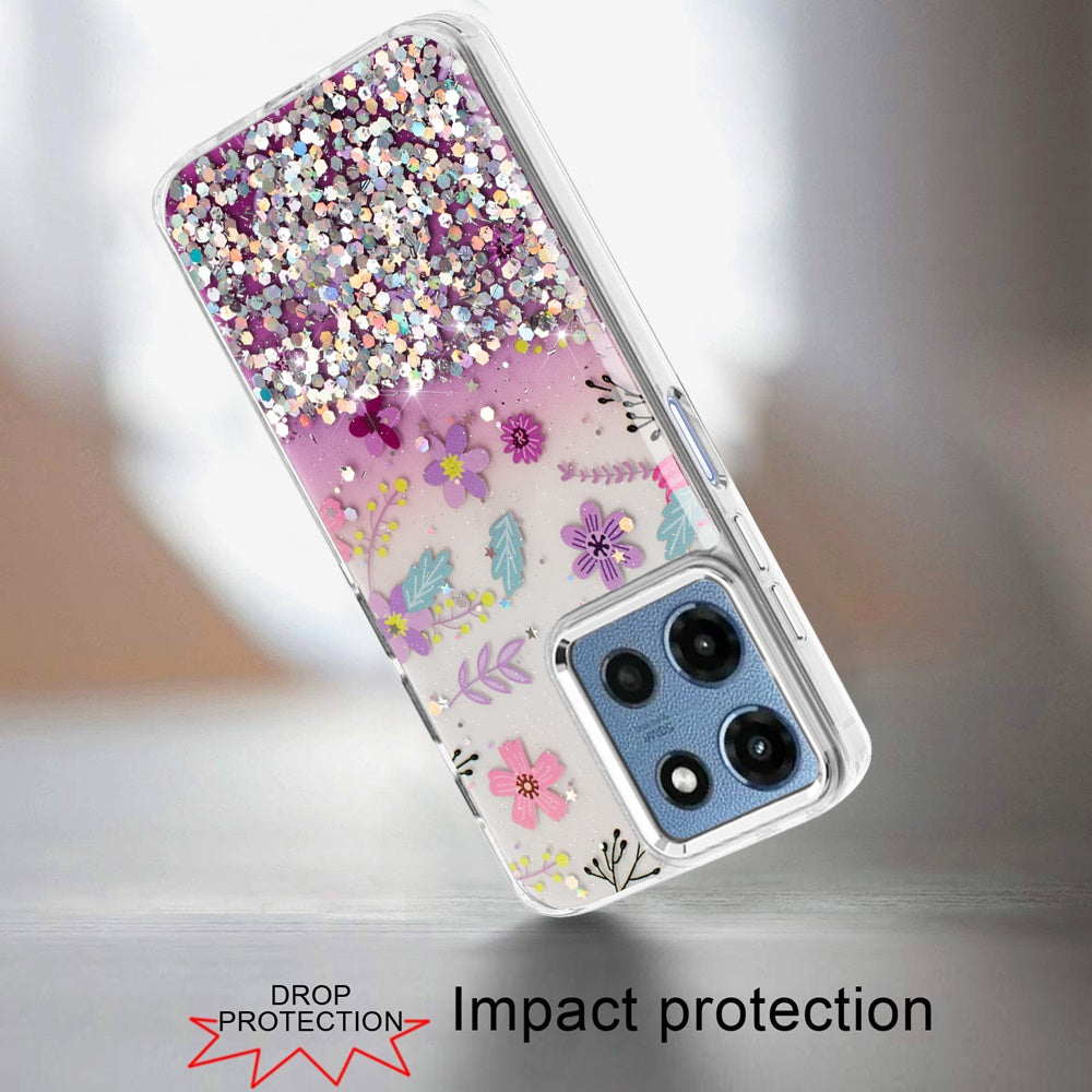 For Motorola Moto G 5G 2025 Fashion Beautiful Epoxy Design Hybrid Fashion Stylish TPU Protective, Shockproof Hybrid PC Case Cover