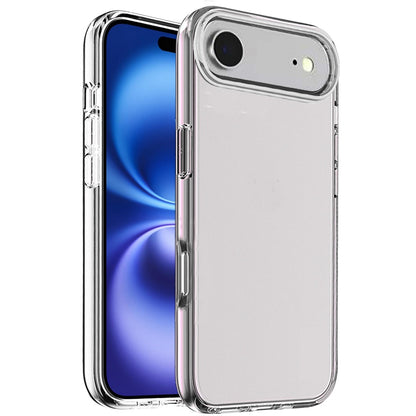 For Apple iPhone 17 AIR Transparent Shock Absorption PC + TPU Rubber Gel Thick 3mm Hybrid Silicone Slim Fit Back Case Cover