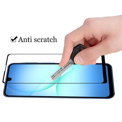 For Samsung Galaxy A17 5G Tempered Glass Screen Protector [Full Coverage] Curved Black Edged 9H Hardness Glass Screen Protector Protector Clear Black