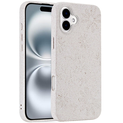 For Apple iPhone 16 Pro (6.3") Eco Friendly Bio-Degradable Design Hybrid Cases Slim Fit Soft TPU Drop Protection Rubber printed Case Cover