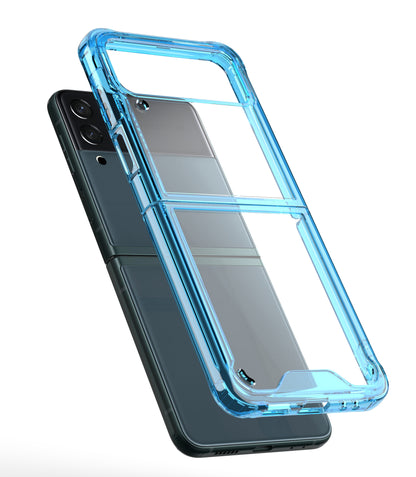 For Samsung Galaxy Z Flip 7 FE Transparent Hybrid Shockproof Hard PC Slim Durable TPU Bumper Protection Case Cover Clear