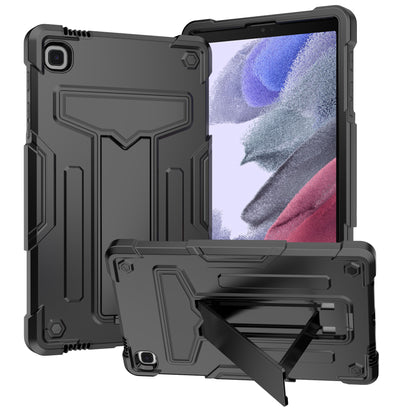 For Tough Hybrid with Vertical 3-in-1 Design, Built-in Kickstand, Shockproof Rugged Full Body with Grip Protection Black Tablet Case Cover