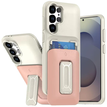 For Samsung Galaxy S26 Ultra Wallet Case with 2- Credit Card Holder, Wrist Strap & Kickstand Hybrid Shockproof TPU Case Cover