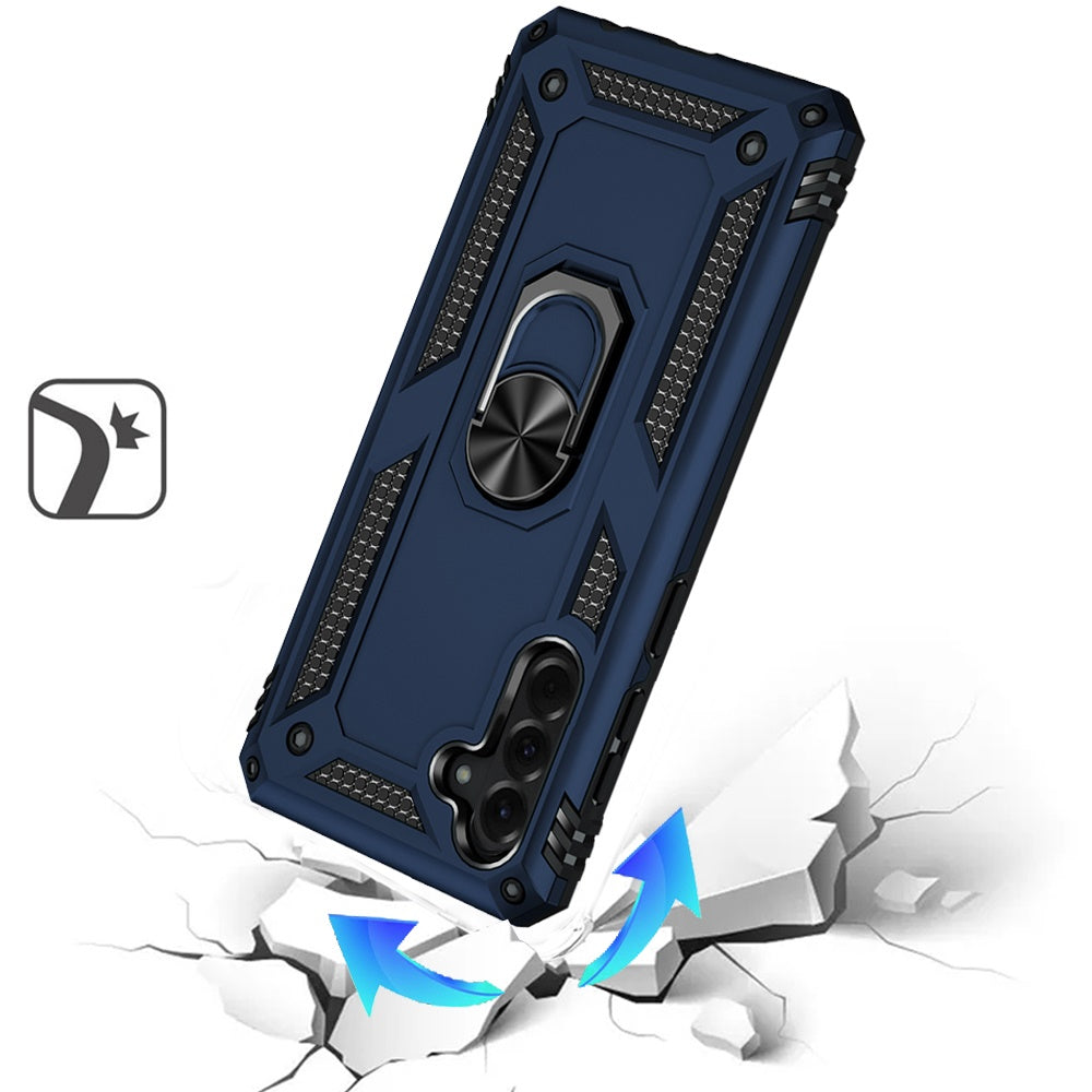 For Samsung Galaxy A57 Hybrid Shockproof Durable 360 Degree Rotatable Ring Stand Holder Kickstand Fit Magnetic Car Mount Case Cover
