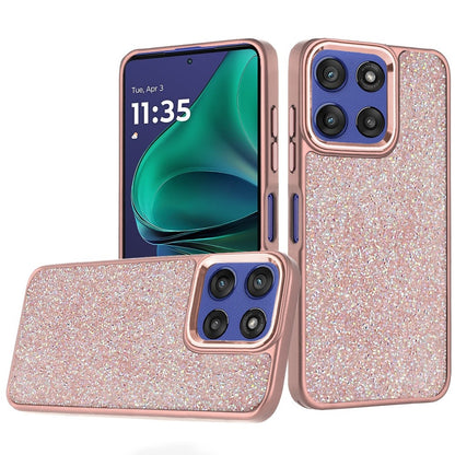 For Motorola Moto G Stylus 5G 2026 /2025 Crystal Sparkle Diamond Glass Full Mini Glitter Bling Frame TPU Hybrid Protective Case Cover