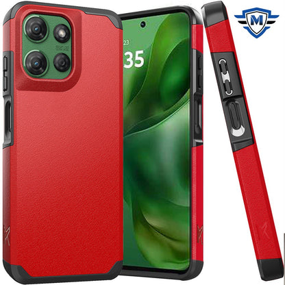 For Motorola Moto G Power 5G (2025) Premium Slim Tough 2in1 Hybrid Case Dual-Layer PC TPU Rubber Armor with Shockproof Protection Case Cover