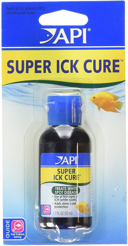 API Super Ick Cure Treats White Spot Disease [Aquarium Supplies] 10.2 oz (6 x 1.7 oz)