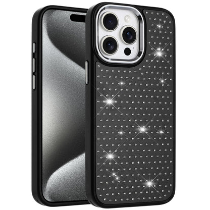 For Apple iPhone 13 Pro Max Bling Diamond Metallic, Full Sparkle Chrome Edged Hybrid Protective Shockproof Case Cover