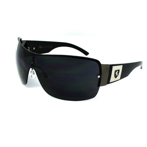 KHAN Sunglasses Shield 3391 [SUNGLASSES] Black