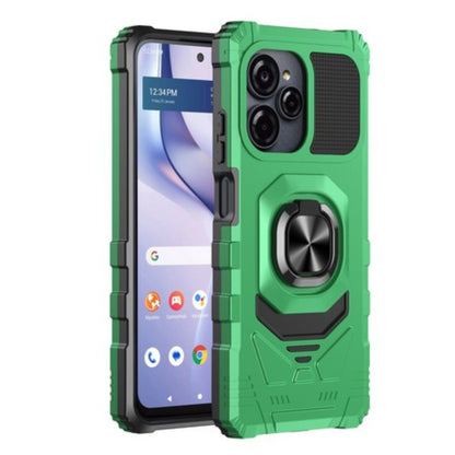 For AT&T Propel 3 Hybrid Magnetic Car Mount Ring Kickstand Stand Holder Full-Body Armor Protective [Military Grade] Case Cover