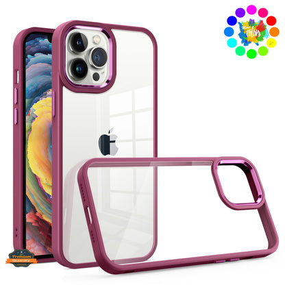 For Google Pixel 9A Slim Fit Hybrid Transparent Thick Acrylic with Metal Buttons Frame Protective Hard PC + TPU Shockproof Case Cover