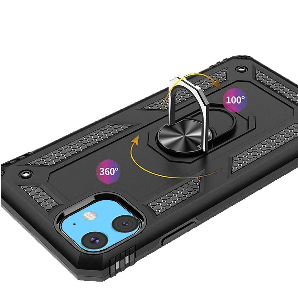 For Samsung Galaxy A37 Hybrid Shockproof Durable 360 Degree Rotatable Ring Stand Holder Kickstand Fit Magnetic Car Mount Case Cover