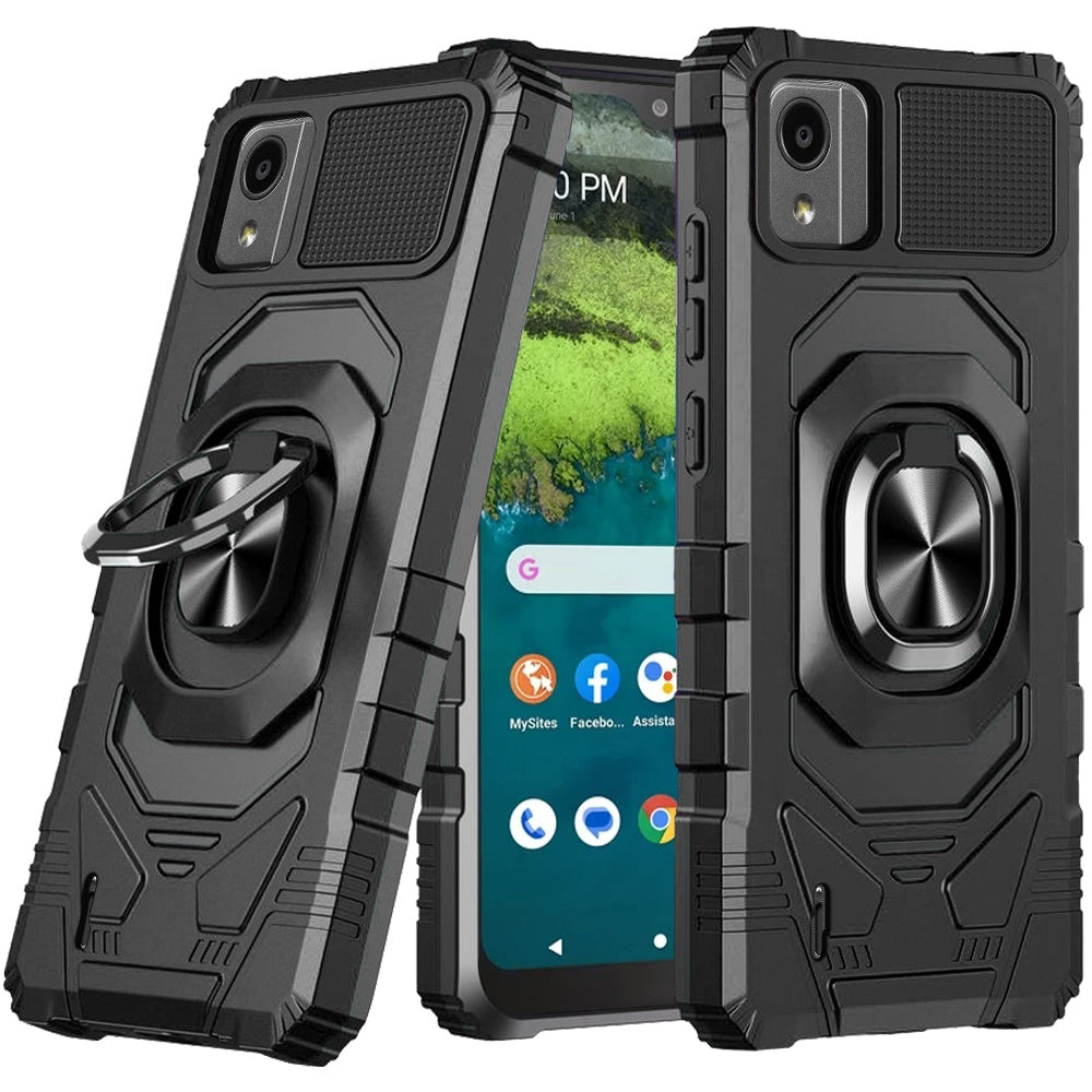 For Samsung Galaxy S26+ / S26 Plus Hybrid Dual Layer with 360° Rotate Magnetic Ring Stand Holder Kickstand TPU Rugged PC Shockproof Case Cover