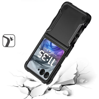For Motorola Razr 2024 Back Hybrid Slim Fit Thin Lightweight Shockproof Hard PC Bumper Frame 2in1 Armor Protection Case Cover