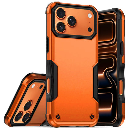 Phone Case for Apple iPhone 17 Pro Max (6.9") Shockproof Rugged Hybrid TPU Anti-Slip Grip Armor Military Grade Drop Resistant Shock-Absorbing Impact Cover Cosmic Orange