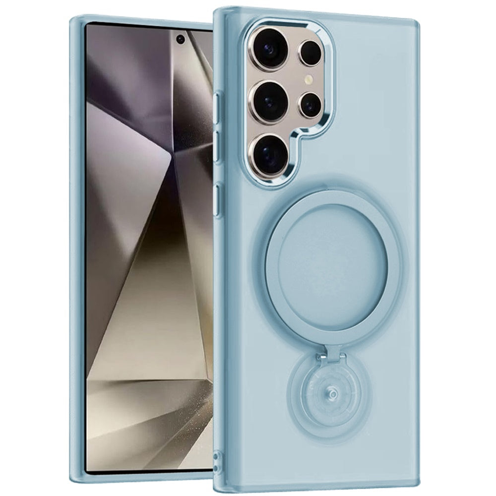 For Samsung Galaxy S25 /S24 MagSafe Compatible with 360° Ring Stand, Magnetic Kickstand, Slim Hybrid Protective Case Cover