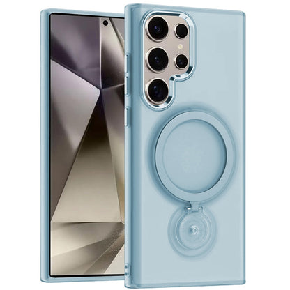 For Samsung Galaxy S25+ /S25 Plus /S24+ Plus MagSafe Compatible with 360° Ring Stand, Magnetic Kickstand, Slim Hybrid Protective Case Cover