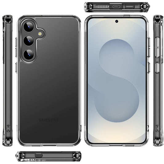 For Samsung Galaxy S26 Shockproof Slim Crystal Clear Transparent Hybrid Cover with Enhanced Drop Protection Case Cover Transparent