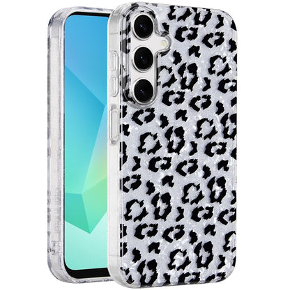 For Samsung Galaxy A16 Glitter Leopard, Fashion Design Animal Skin Print Slim IMD TPU Dual Layer Shockproof Protective Case Cover