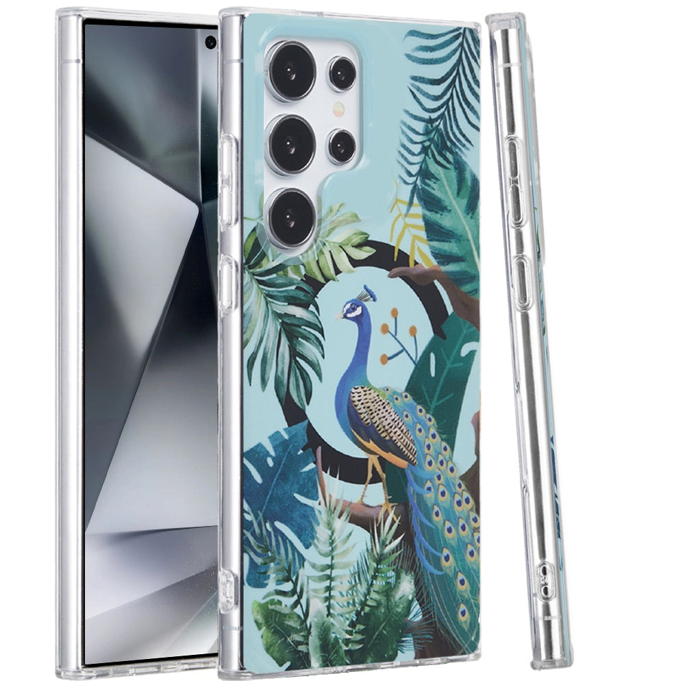 For Samsung Galaxy S24 Ultra Durable Fashion IMD Printed Design TPU Slim Shockproof Protective Case with Stylish Pattern Case Cover