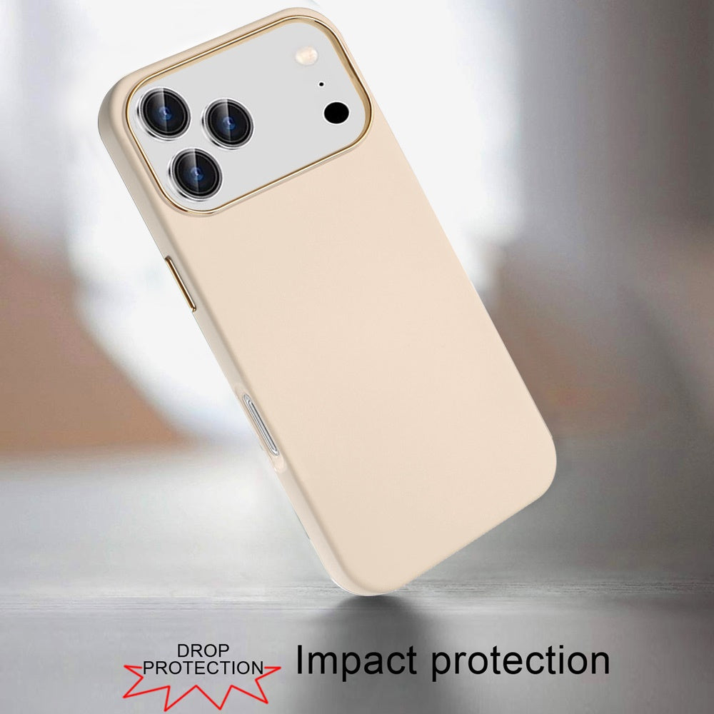 For Apple iPhone 17 Pro Max (6.9") Slim Classic Hybrid Around Rubber Gummy Gel Slick Hard PC Silicone TPU Chromed Button Case Cover Teal