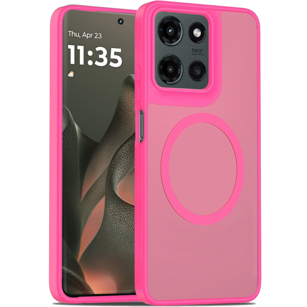 For Motorola Edge 2025 MagSafe Compatible Case Hybrid Soft TPU Bumper Hard Translucent Matte Back Slim Shockproof Case Cover