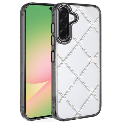 For Samsung Galaxy A57 Gem Glitter Diamond Bling Clear Hybrid TPU Cover, Colorful Shockproof Protective Back, Slim Fit for Women Girls Case Cover