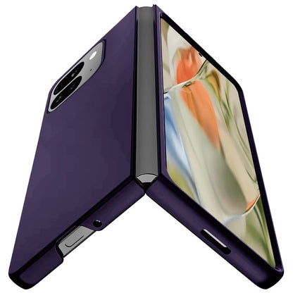 For Samsung Galaxy Z Flip 7 FE Snap-On Flip Premium Matte Finish Slim Lightweight Protective PC + Rubber TPU Hard Shell Case Cover Dark Purple